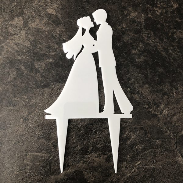 Plexisklová dekorácia „ženích a nevesta“