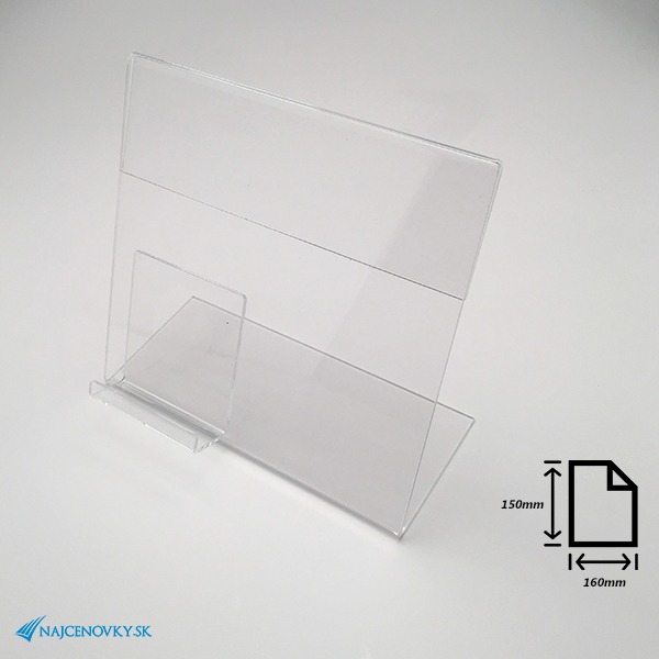 Stojan na mobilný telefón z plexiskla