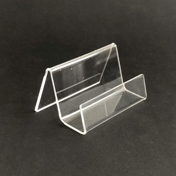 Stojan z plexiskla na vizitky