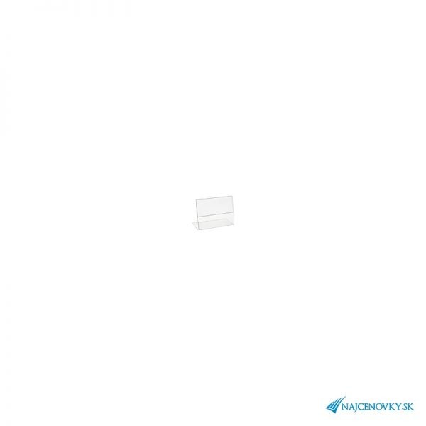Stojanček na cenovku 80x40mm z plexiskla
