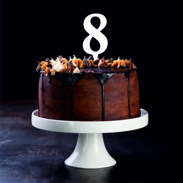 Dekorácia s číslom 8