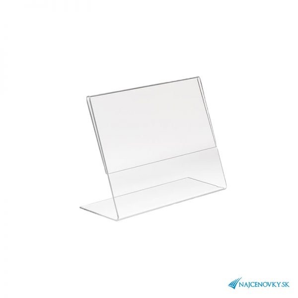 Stojan na leták A5 na šírku z plexiskla
