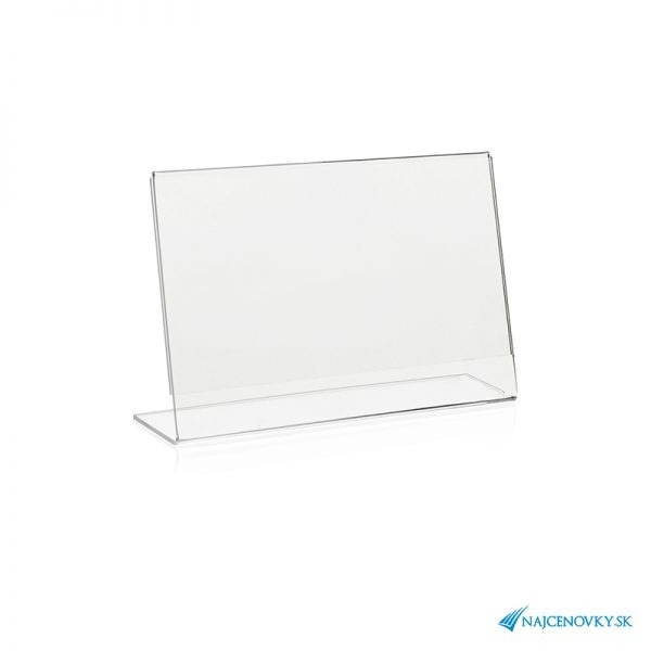 Stolový držiak A4 na šírku z plexiskla