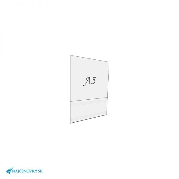 Samolepiaca plexisklová kapsa A5, na výšku