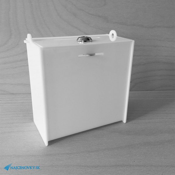 Uzamykateľný plexi box 15x8x15 cm, biely