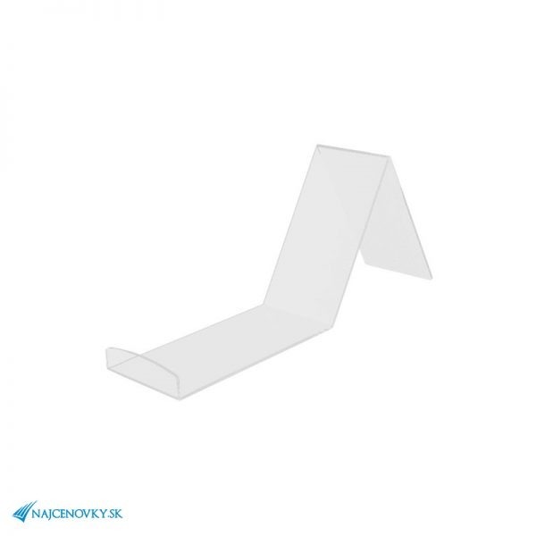 Akrylový stojan na pánske a dámske topánky, číry