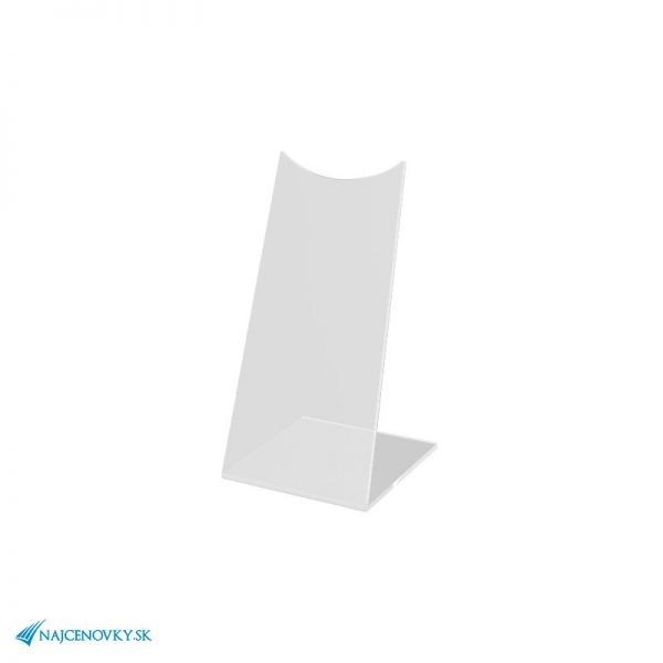 Plexi stojan na obuv, lodičky a dámske sandále, číry