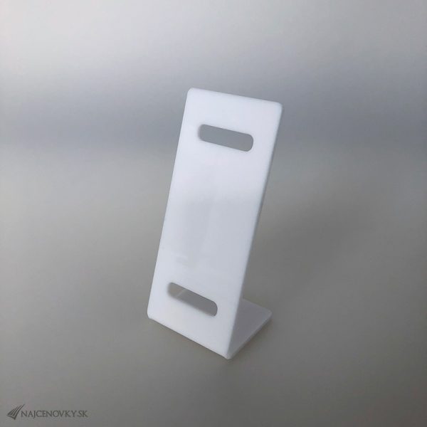 Plexi stojanček na dámske hodinky, biely