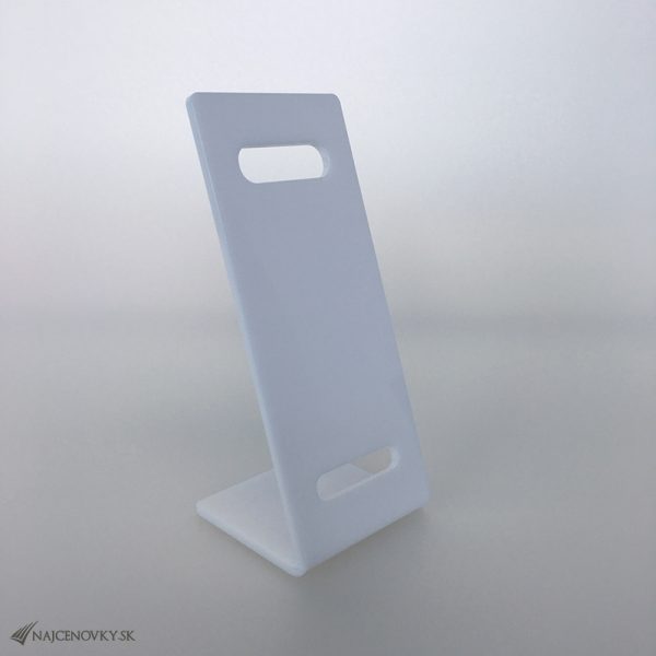 Plexi stojanček na pánske hodinky, biely