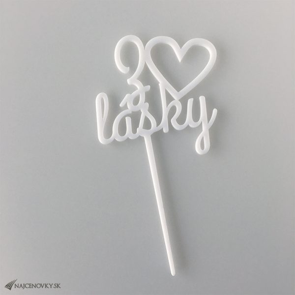 Plexi zápichovačka do torty – Z lasky