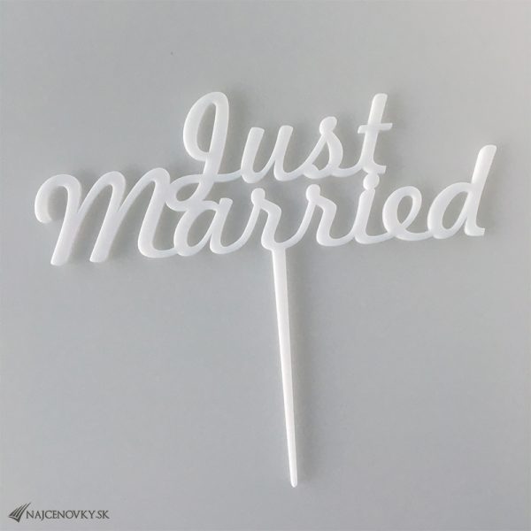 Top na svadobnú tortu – Just Married