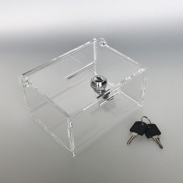 Uzamykateľná pokladnička 15x12x8 cm, hrúbka 4 mm