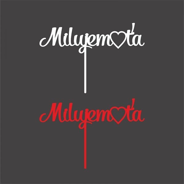 Zapich do torty – Milujem ťa