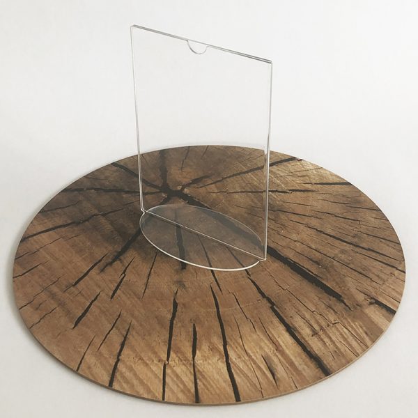 Stolový stojanček typu T na letáky a menu