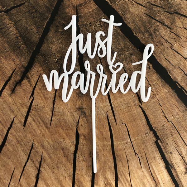 Zápich Just Married – práve zosobášený