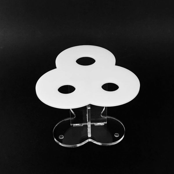 Stolový plexi stojanček na zmrzlinu, na 3 kornútky