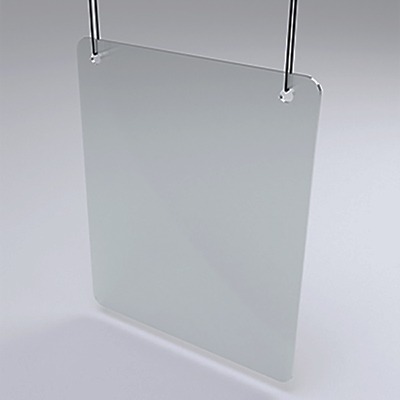 Závesná plexi ochranná prepážka